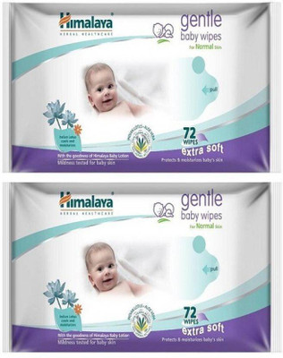 

Himalaya Gentle Baby Wipes (pack of 2, 144 s)(144 Pieces)
