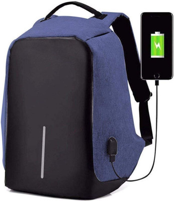 

Voila Anti theft Laptop Backpack 25 L Laptop Backpack(Black, Blue)