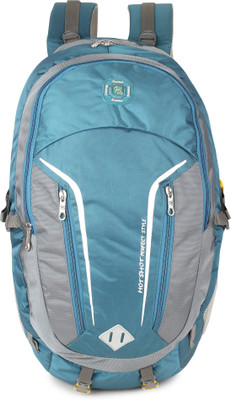 

Hot Shot Polyester Waterproof School-College-Tution-Gym Casual 30.0 L Standrad Size Backpack(Blue, Grey)