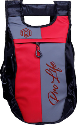 

Pro Life Poliyester School College Multipurpose 20 Backpack(Red)