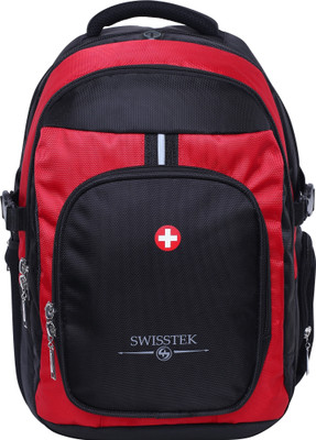 

Swisstek Laptop Back Pack 25 L Laptop Backpack(Black, Red)