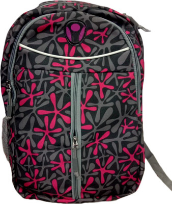 

Unique Collection College & School bag 20 L Backpack(Black, Pink), Black 02