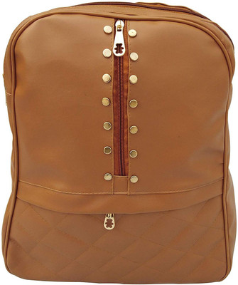

Flair Bags Brown College Bag 12 L Backpack(Brown)