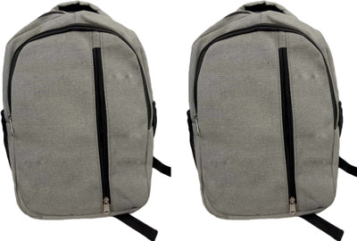 

Unique Collection College & School bag 20 L Backpack(Grey), Grey 04