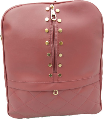 

Flair Bags Brown College Bag 12 L Backpack(Brown), Tan