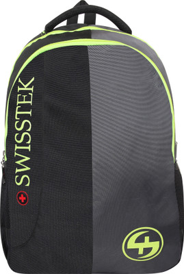 

Swisstek laptop back pack with rain cover 25 L Laptop Backpack(Black, Grey)