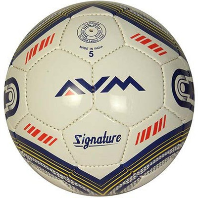 

AVM Signature Football - Size: (Pack of 1, Multicolor, White;blue and red