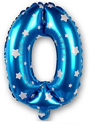 

GrandShop Solid Zero Number Foil Toy Balloon(Blue, Pack of 1)