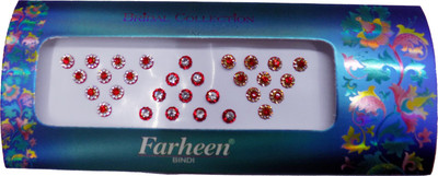 

Farheen BRIDAL BINDI FORHEAD Red, Silver, Gold Bindis(INDIAN FANCY BINDI)