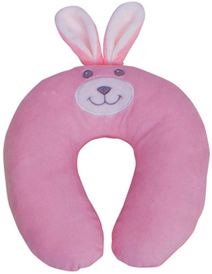

Baybee Cute Happy Rabbit Soft Stuffed Kids Pink Neck Support Pillow for Children|Rabbit Designed Soft Cushion baby Pillows Gift Home Soft Stuffed Plush Toy Neck Cushion Pillow|Newborn Pillow for Infant Sleeping Pillow |Breathable & Washable Prevent Flat H