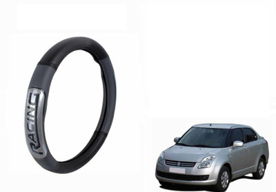 CARIZO Steering Cover For Hyundai Tucson(Black,Grey, Leatherite)