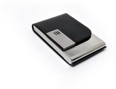 

UMRAI Premium Business Card Holder 24 Card Holder(Set of 1, Black, Silver)