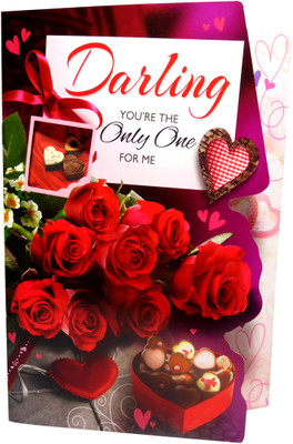 

Siddhi Gifts Darling Love Greeing Cards - Love Gifts For Girls Greeting Card(Multicolor, Pack of 1)
