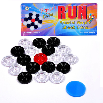 

STC Run Attractive PVC Coins with one Premium Striker Carrom Pawns(Pack of 25)