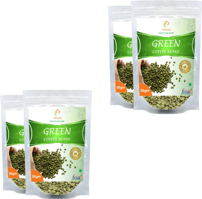 

Vihado Premium Organic Green Coffee Beans / 100% Pure & Natural / 4 Pack of 50g Instant Coffee 200 g(Pack of 4, Green Coffee Flavoured)