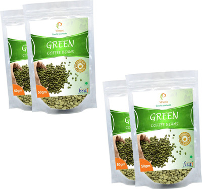 

Vihado High Quality Arabica Green Coffee Beans / 100% Pure & Natural / 4 Pack of 50g Instant Coffee 200 g(Pack of 4, Green Coffee Flavoured)