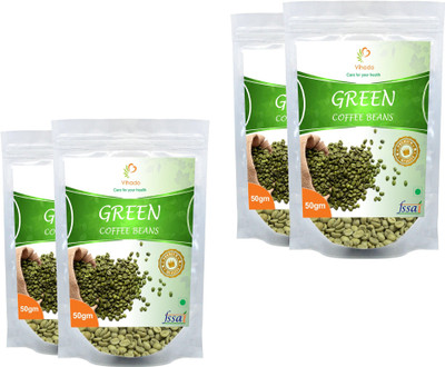 

Vihado Pure & Natural Organic Green Coffee Beans/ 4 Pack of 50g Instant Coffee 200 g(Pack of 4, Green Coffee Flavoured)