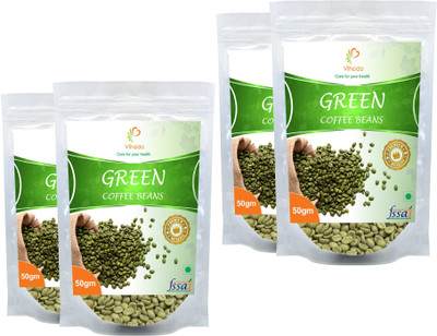

Vihado Premium Green Coffee Beans for Weight Management / 100% Pure & Natural / 4 Pack of 50g Instant Coffee 200 g(Pack of 4, Green Coffee Flavoured)