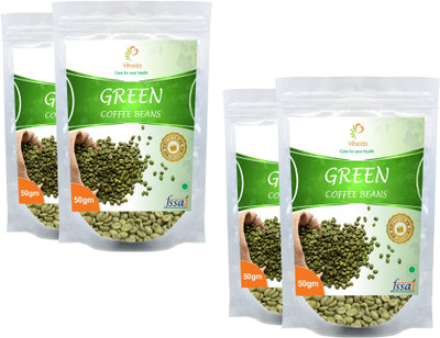 

Vihado 100% Pure & Natural Premium Organic Green Coffee Beans/ 4 Pack of 50g Instant Coffee 200 g(Pack of 4, Green Coffee Flavoured)