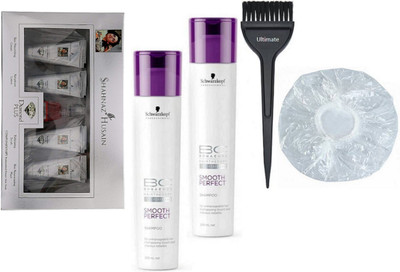 

Ultimate Hair Brush, Shower Cap, Professional BC Smooth Perfect Shampoo (Pack Of 2), Diamond Plus Facial Kit(Set of 5)