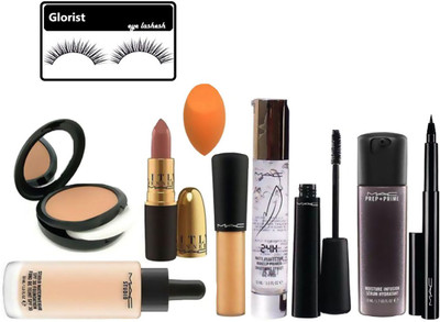 

glorist Eyelash with Wedding Cosmetic Combo Makeup Kit(Set of 10)