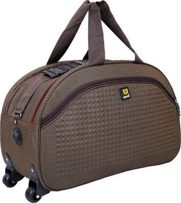 

GHAFM (Expandable) Unisex Lightweight Waterproof 22 Inch/40 litres Travel Bag(Brown) Travel Duffel Bag(Brown)