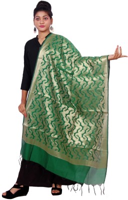 Pramila Fashion Poly Chanderi Self Design Women Dupatta