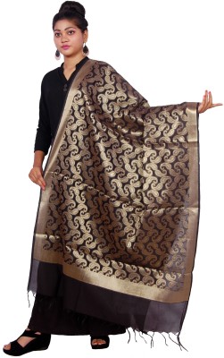 Pramila Fashion Poly Chanderi Self Design Women Dupatta