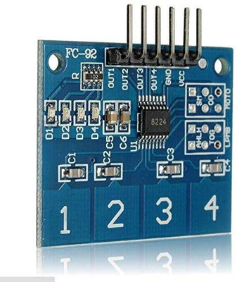 

ARDUINO M438 4-Channel Digital Touch Sensor Module Capacitive Switch Button TTP224 Electronic Components Electronic Hobby Kit