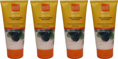 

VLCC Anti Tan Skin Lightening Pack of 4 Face Wash(600 ml)