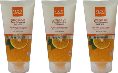 

VLCC Orange Oil Pore Cleansing Face Wash Pack 3 Face Wash(450 ml)