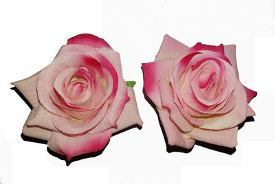 

BOXO Designer Flower Hair Clips, Pins For Women's And Girls Hair Accessories, 2 pcs, light pink Hair Clip, Hair Pin(Pink)