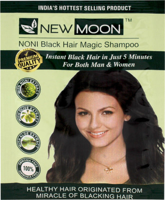 

New Moon Noni (Pack of 5 Pieces 20 ml) Black Shampoo Based Hair Color(Black)