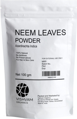 

vishvam organics Neem Leaves (Azardirachta Indica) Powder(100 g)