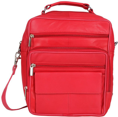 

AspenLeather Messenger Bag(Red)
