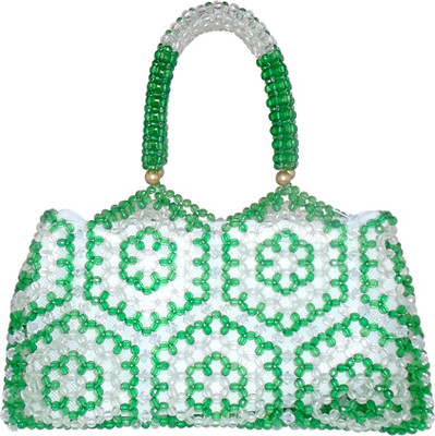 

Rainbow Hand-held Bag(White, Green), Green;white