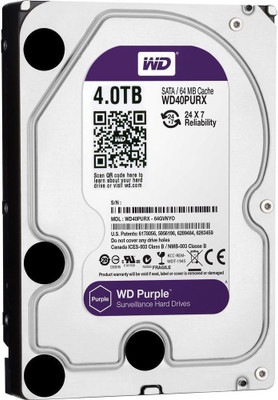 

WD Purple 4 TB Desktop Internal Hard Disk Drive (WD40PURZ)