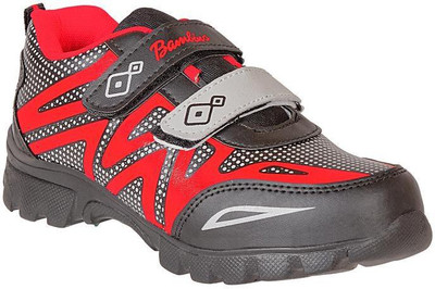 

Liberty Boys Velcro Running Shoes(Black, Black;red