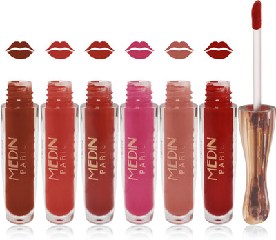 

Medin paris matte liquid lipstick cosmetics makeup combo set of 6 color(Multicolor 4)