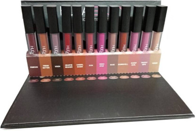 

Huda Girl Liquid Matte 12 in 1 Lipstick (Envelope)(Multi Color)