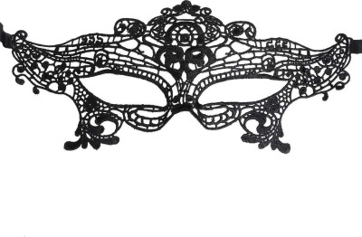 P s retail Eye Mask for Woman - Masquerade Party & Fancy Dress Costume(M1) Party Mask(Black, Pack of 1)