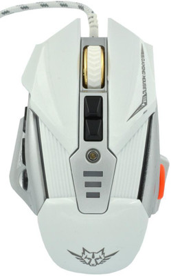 

OWO Wired Mouse Keywin Q9 Backlight 7 Button 3200 CPI Wired Mechanical Gaming Mouse(USB 3.0, White)