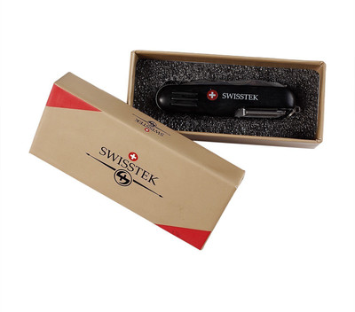

Swisstek Multi Tool Key Chain 12in1 Black 12 Multi-utility Knife(Black)