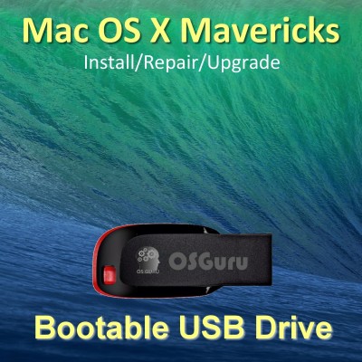 

osguru Mac OS X Mavericks 10.9.5 Install/Repair/Restore/Upgrade 16GB Bootable USB Pen Drive 64-Bit