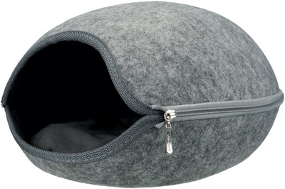 

Trixie Luna Cuddly Cave Bed, 16x18x10 inch S Pet Bed(Grey)
