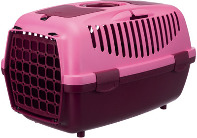 

Trixie Capri 2 Pet Carrier, 15x22x13 inch, Berry/ Pink Basket Pet Carrier(Suitable For Dog)