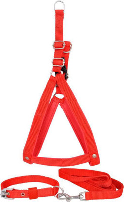 

SAWAY Imported High Quality & Comfortable  Dog Body Belt Collar Harness Size Breath 1.5 Lenth 165 Dog Harness & Leash(, RED