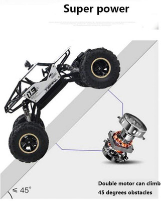 

kajal toys Rock Crawler Off Road Race Monster Truck 4WD 2.4GHz scale 1 : 16(Silver)