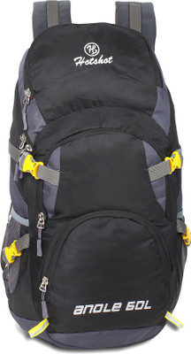 

Hot Shot Lightweight Travel Hiking Bag Rucksack - 60 L(Black, Grey)