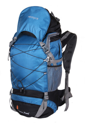 

REMYRA Sky Blue Hiking Trekking Travel Backpack Rucksack - 55 L (Sky Blue, Grey) Rucksack - 65(Blue)